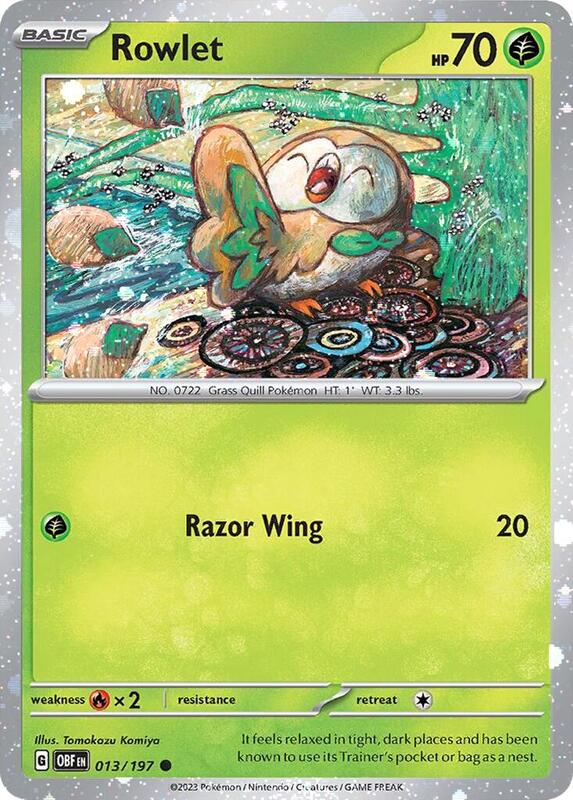 Rowlet - 013/197 (Cosmos Holo) 013/197 from Miscellaneous Cards & Products