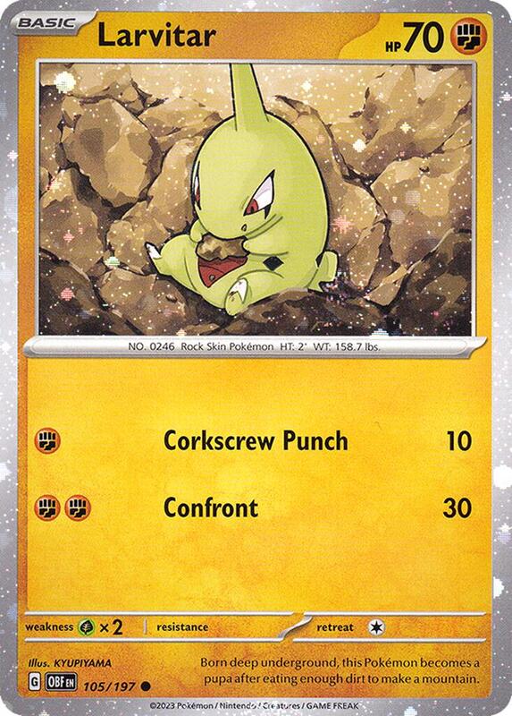 Larvitar - 105/197 (Cosmos Holo) 105/197 from Miscellaneous Cards & Products