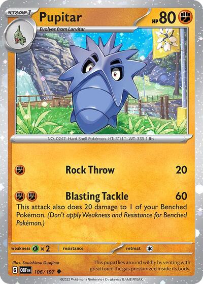 Pupitar - 106/197 (Cosmos Holo)