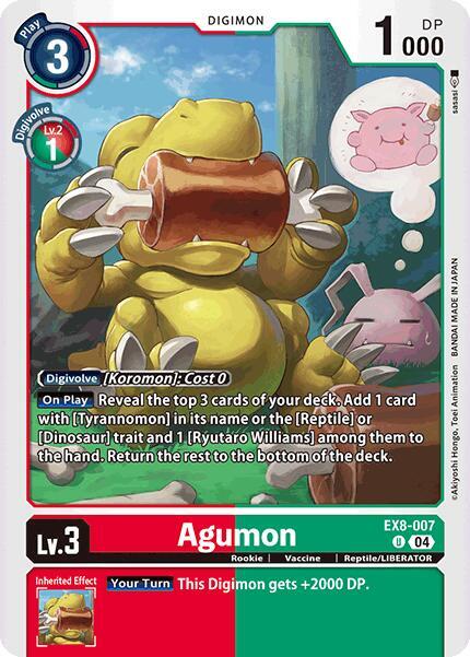 Agumon - EX8-007 - Chain of Liberation - Digimon Card Game