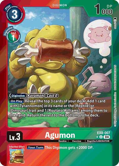 Agumon - EX8-007 (Limited Foil) Chain of Liberation card price