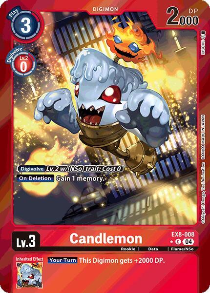 Candlemon Limited Foil digimon card