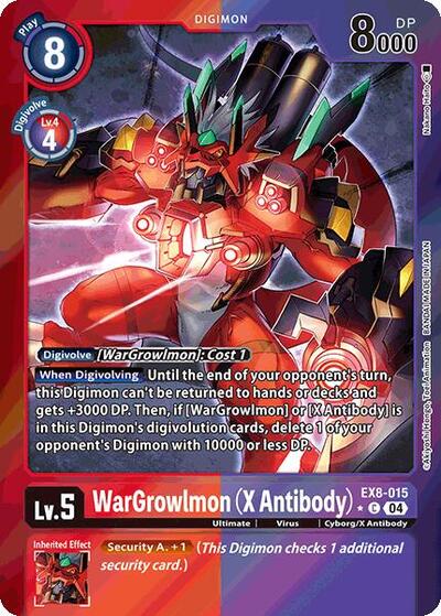 WarGrowlmon (X Antibody) (Limited Foil) card