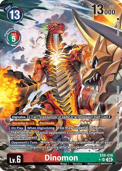Dinomon (Alternate Art) - Chain of Liberation - Digimon Card Game