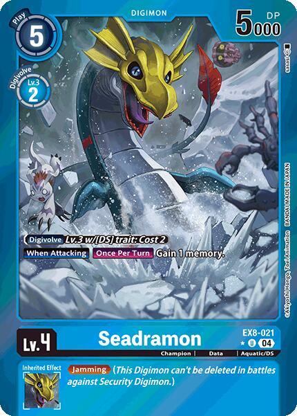 Seadramon Limited Foil digimon card