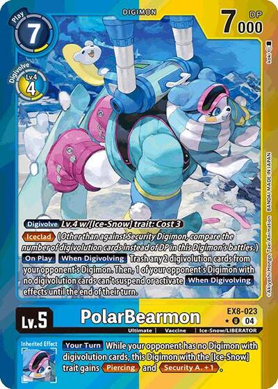 PolarBearmon (Limited Foil) Chain of Liberation Uncommon Digimon card — value and price