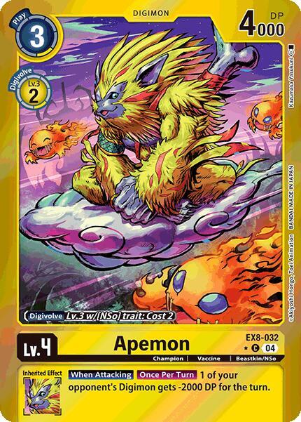 Apemon (Limited Foil) - Chain of Liberation - Digimon Card Game