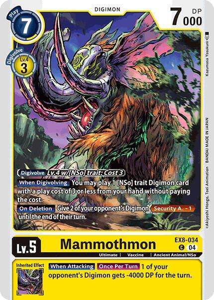 【mamomamo】 Mammothmon - Chain of Liberation - Digimon Card Game - TCGplayer.com