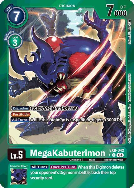 MegaKabuterimon Limited Foil digimon card