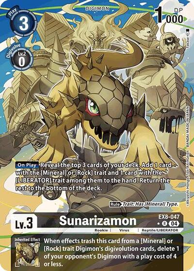 Sunarizamon (Alternate Art) Chain of Liberation Rare Digimon card — value and price