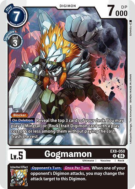 Digimon Chain of Liberation Uncommon Gogmamon Ex8-050