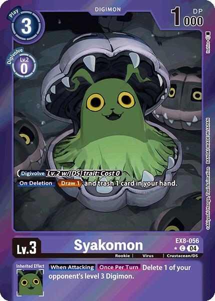 Syakomon Limited Foil digimon card