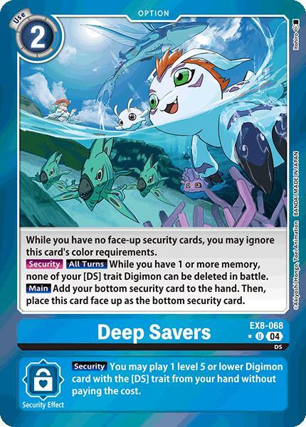 Deep Savers Limited Foil digimon card