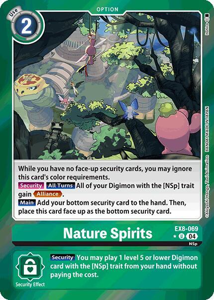 Nature Spirits Limited Foil digimon card