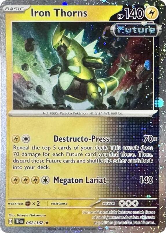 Iron Thorns - 062/162 (Cosmos Holo) 062/162 from Miscellaneous Cards & Products