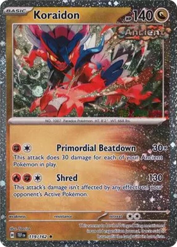 Koraidon - 119/162 (Cosmos Holo) 119/162 from Miscellaneous Cards & Products