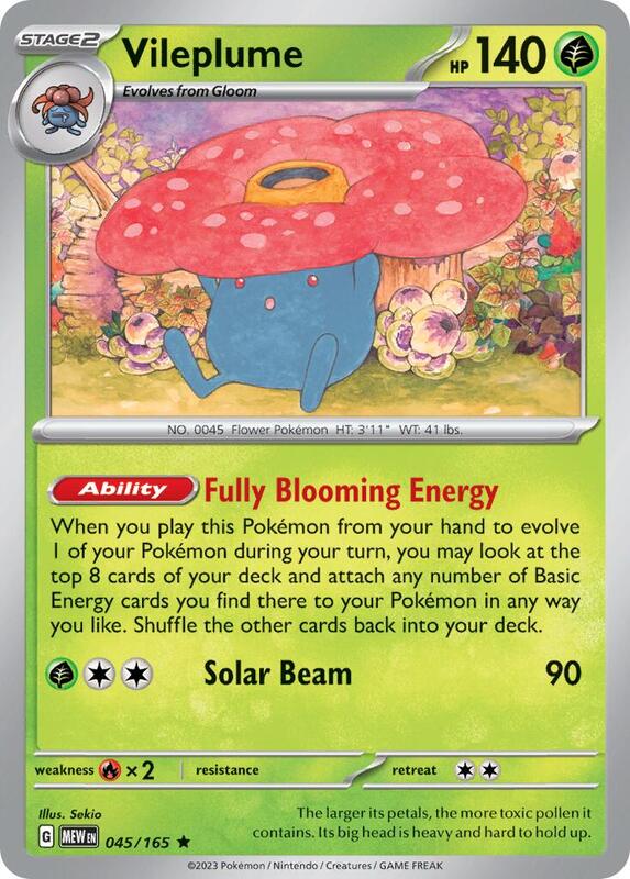 Vileplume 045/165 from Deck Exclusives