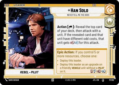 Han Solo - Never Tell Me the Odds Jump to Lightspeed card price