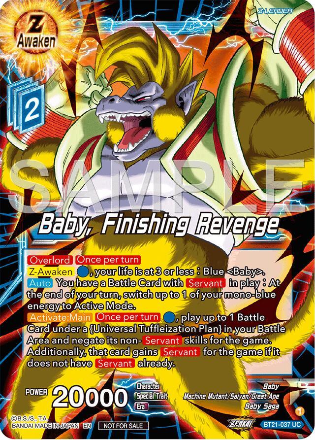 Baby, Finishing Revenge (Championship 2024 Finals Zenkai Pack) #BT21-037 — Tournament Promotion Cards