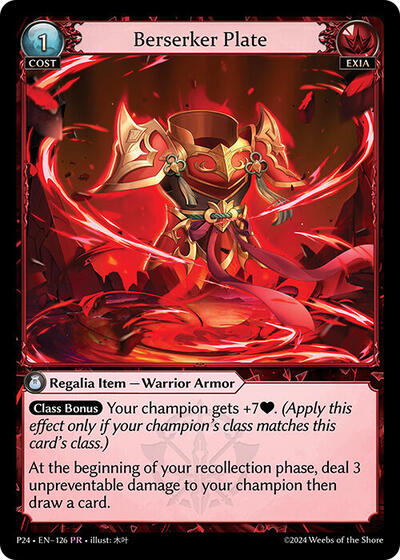 Berserker Plate card