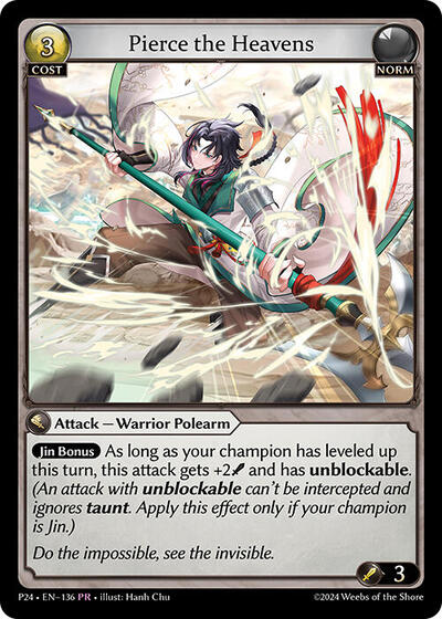 Pierce the Heavens card