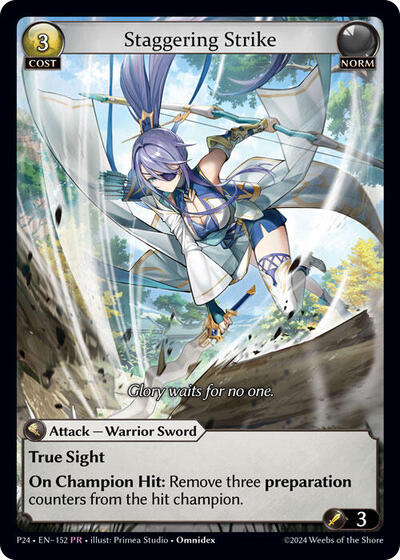 Staggering Strike card