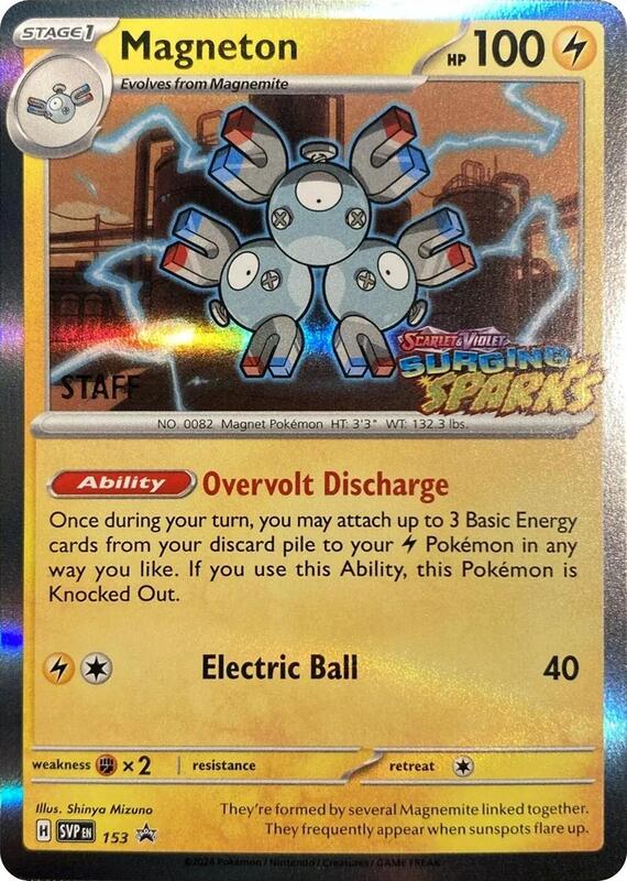 Magneton - 153 (Staff) 153 from SV: Scarlet & Violet Promo Cards