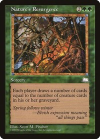 Nature's Resurgence - Weatherlight - Magic: The Gathering card