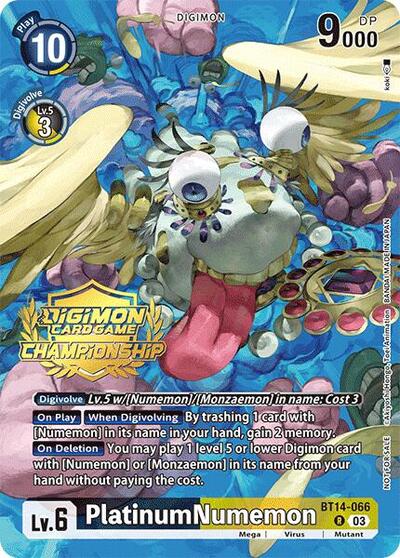 PlatinumNumemon (Championship 2024 Gold Stamp Card Set) Blast Ace card price