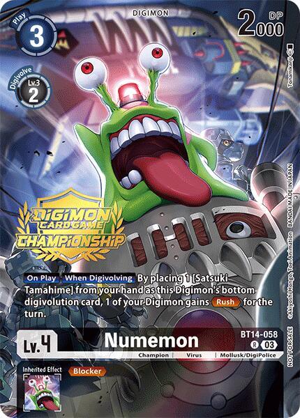 Numemon Championship 2024 Tamers Pack digimon card