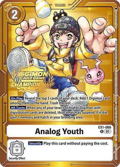 Analog Youth (Championship 2024 Tamers Pack) Classic Collection card price