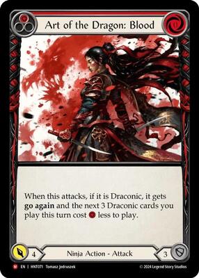 Fab Art of dragon blood ea rf CF プロモ Art of the Dragon: Blood - The Hunted - Flesh and Blood TCG