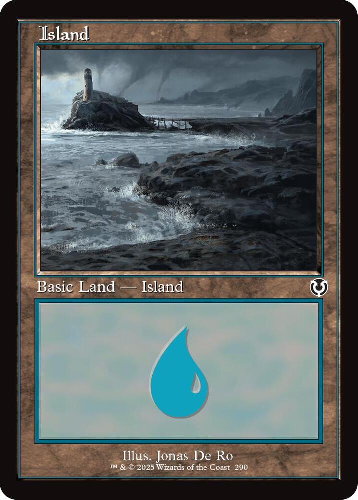 アンヒンジド　島　平地　foilセット　マジック：ザ・ギャザリング Island (290) (Retro Frame) - Innistrad Remastered - Magic: The