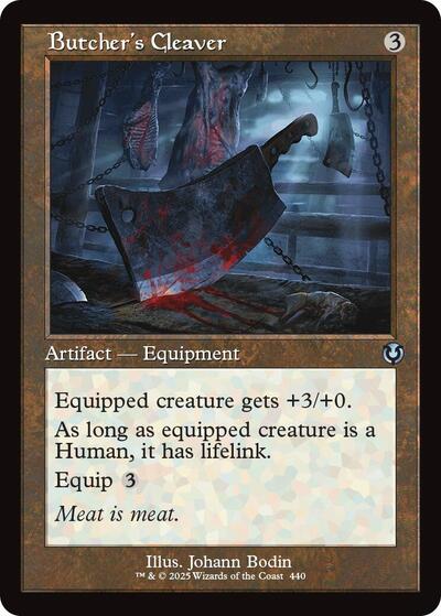 Butchers Cleaver Retro Frame