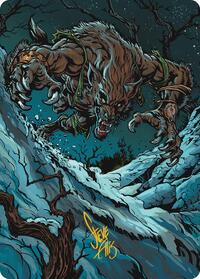 Ravager of the Fells Art Card (Gold-Stamped Signature)