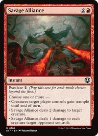 Savage Alliance - Innistrad Remastered - Magic: The Gathering card