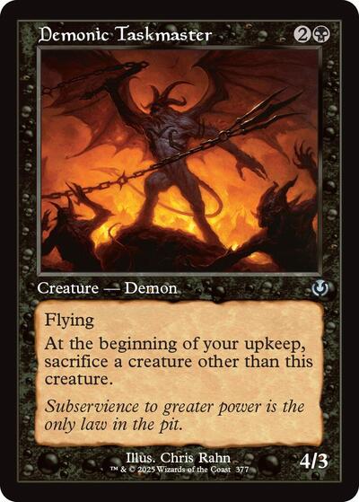 Demonic Taskmaster Retro Frame