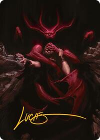 Infernal Grasp Art Card (Gold-Stamped Signature)