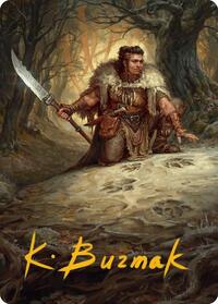 Tireless Tracker Art Card (Gold-Stamped Signature) - Art Series: Innistrad Remastered - Magic: The Gathering card