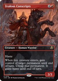 Zealous Conscripts (Borderless) - Innistrad Remastered - Magic: The Gathering card