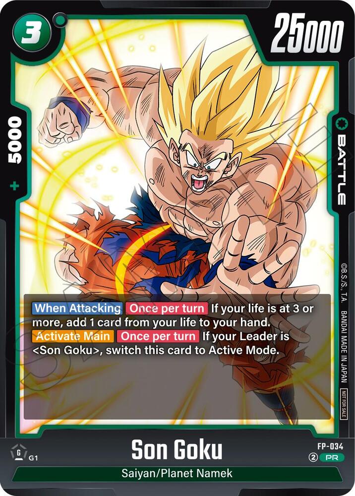 フュージョンワールド MANGA ver.01 孫悟空 FP-034 Son Goku - FP-034 - Fusion World Promotion Cards and Packs