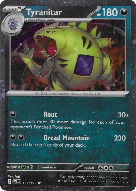 Tyranitar - 135/193 (Cosmo Foil) 135/193 from Miscellaneous Cards & Products