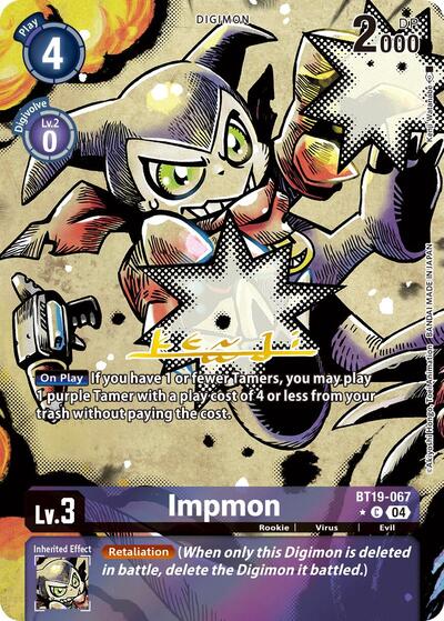 Impmon - BT19-067 (Alternate Art) Release Special Booster 2.5 card price