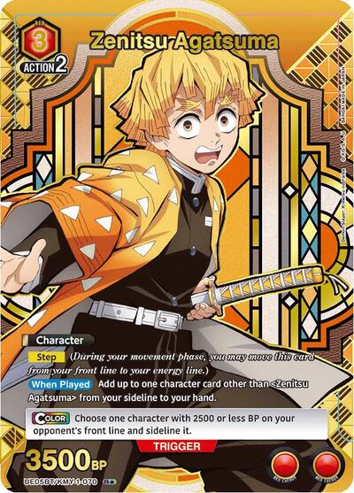 Zenitsu Agatsuma (070) (R*) UE05BT: Demon Slayer: Kimetsu no Yaiba card price