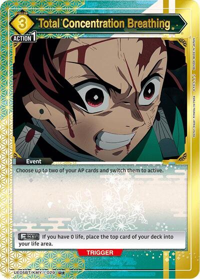 Total Concentration Breathing (029) (U*) UE05BT: Demon Slayer: Kimetsu no Yaiba card price