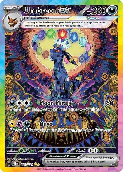 ブラッキーex SAR 英語版 161/131 ポケモンカード Umbreon Umbreon ex - 161/131 - SV: Prismatic Evolutions - Pokemon