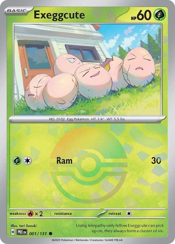 Exeggcute (Poke Ball Pattern) 001/131 from SV: Prismatic Evolutions