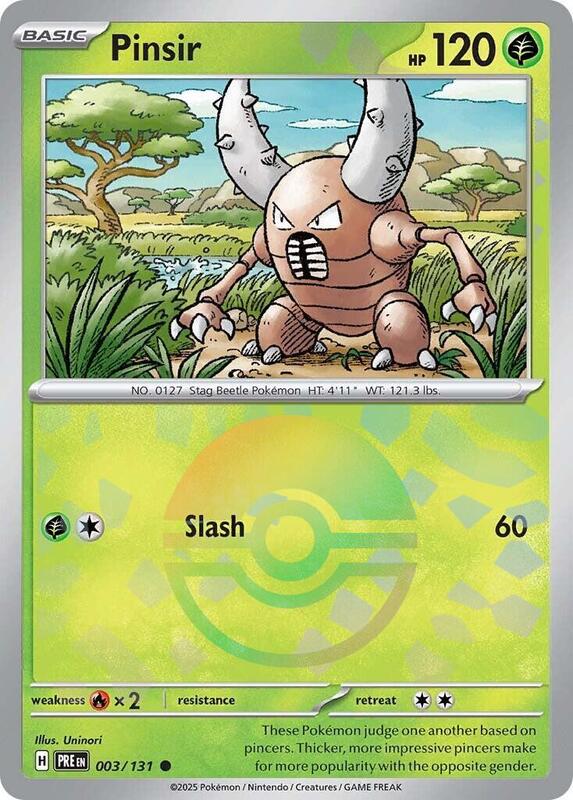 Pinsir (Poke Ball Pattern) 003/131 from SV: Prismatic Evolutions