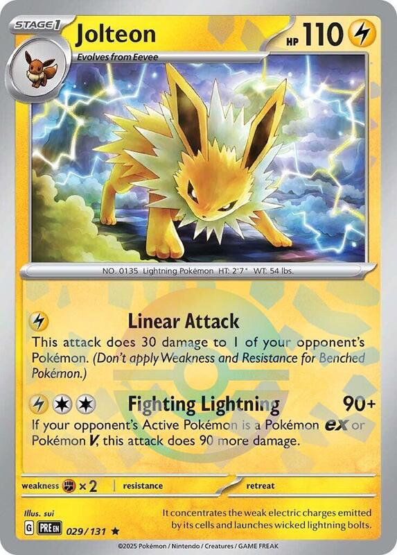 Jolteon (Poke Ball Pattern) 029/131 from SV: Prismatic Evolutions