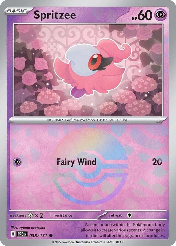 Spritzee (Poke Ball Pattern) 038/131 from SV: Prismatic Evolutions
